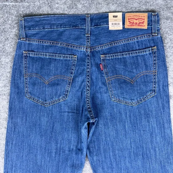 Levi's Jeans Womens 29x30 Blue Middy Straight Leg Cotton Casual Denim Pants‎ NEW - Picture 7 of 16